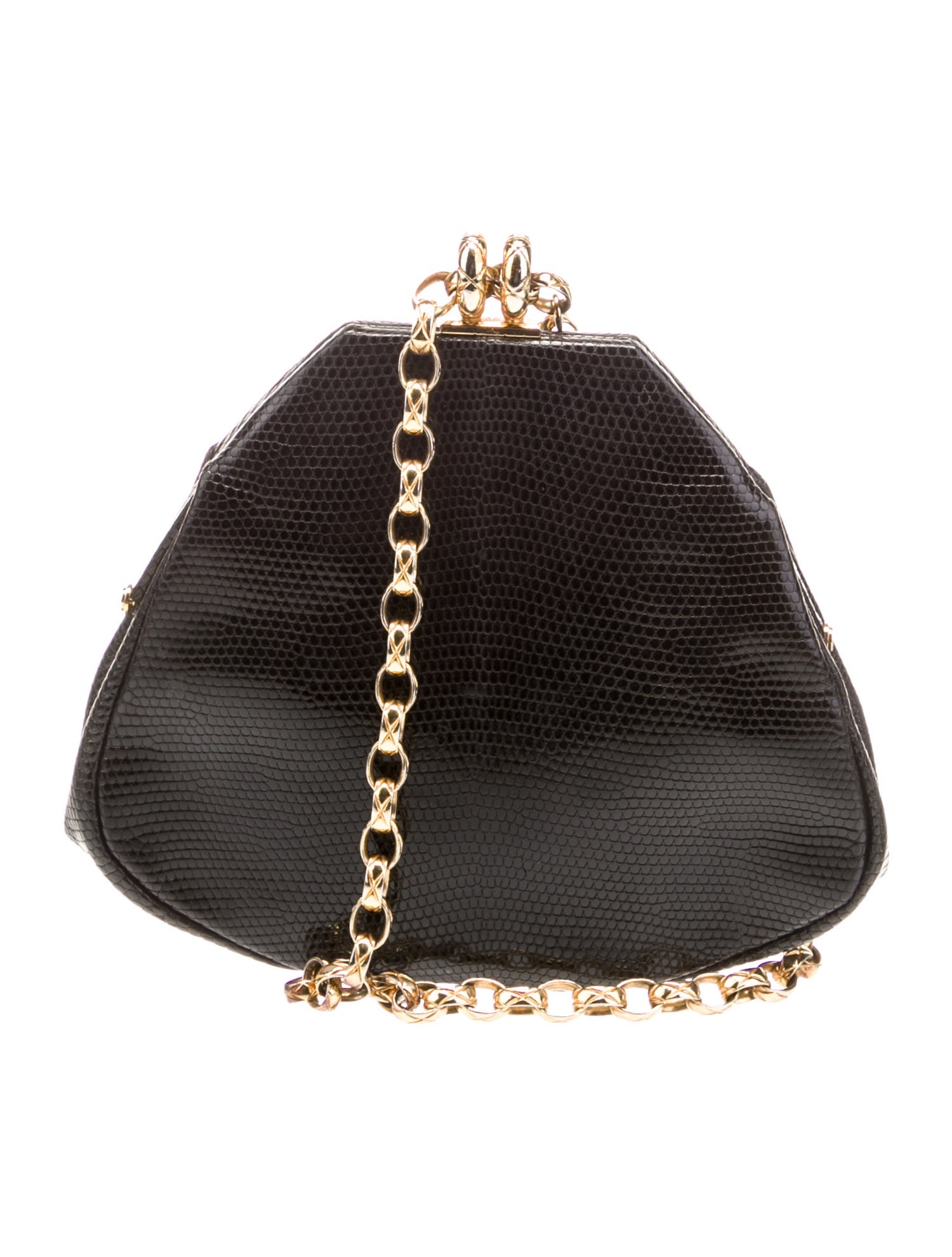 Chanel Vintage Lizard Evening Bag